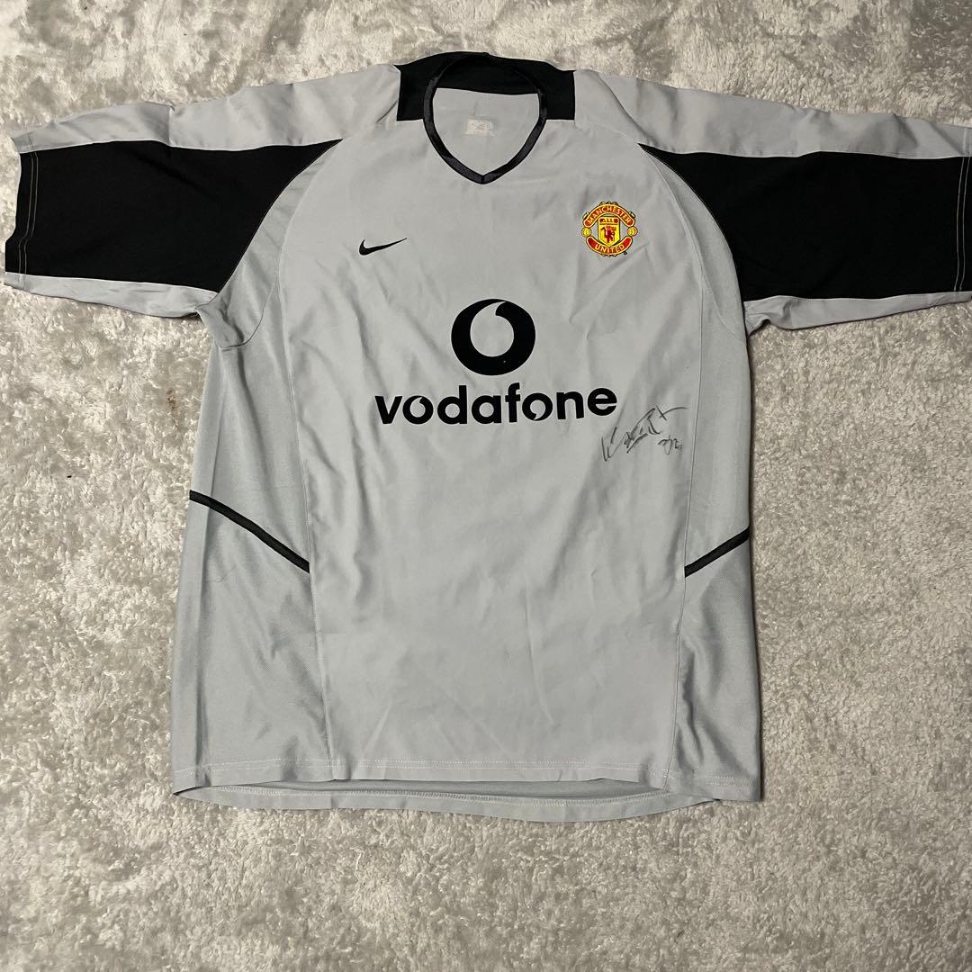 【NIKE】ナイキ 刺繍 マンチェスターユナイテッド ボーダフォン ゲームシャツ