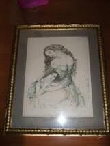 【真作】　藤田嗣治　多問堂制作　の　額入　”64　EA　リト　本物保証　きれい