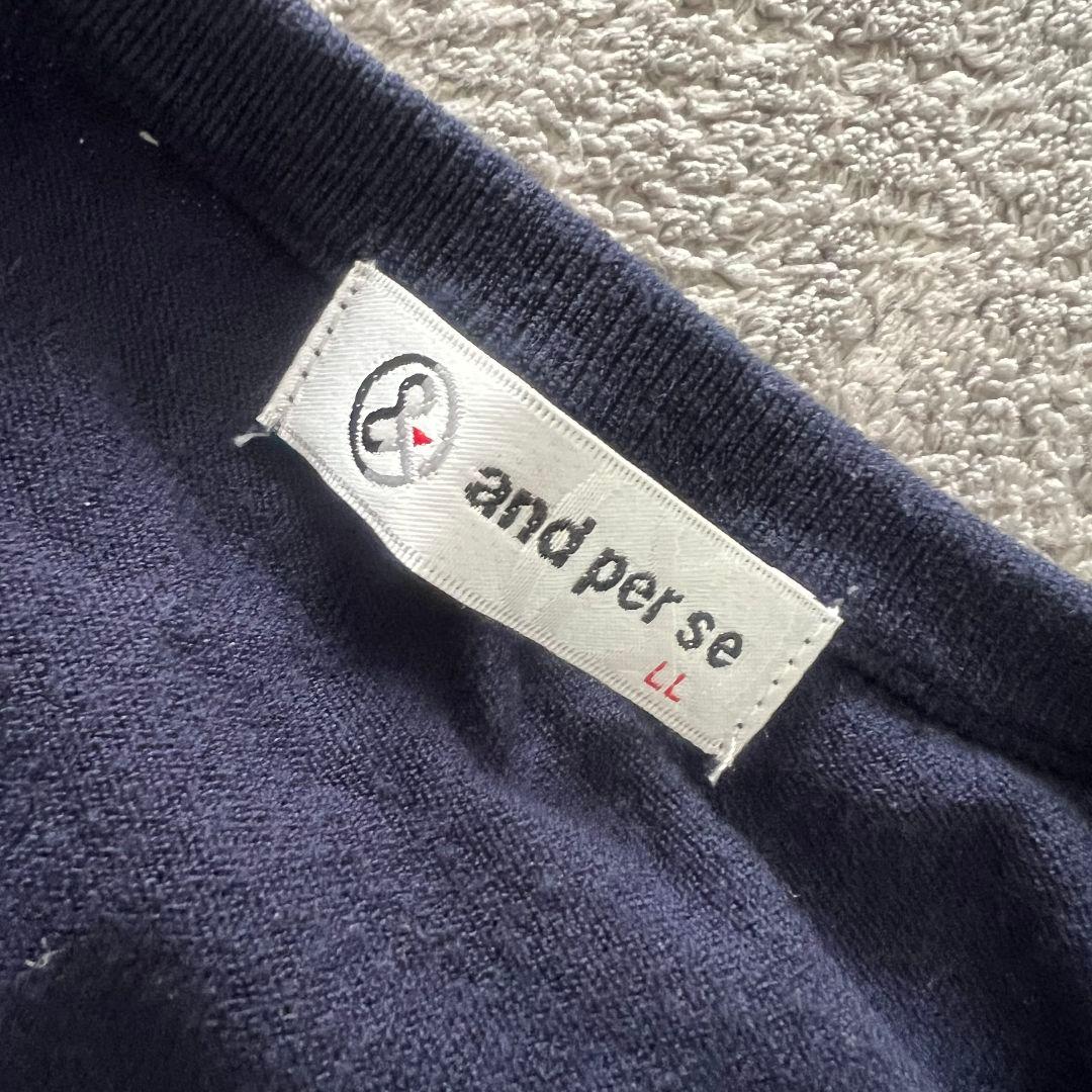 and per se アンパスィ　ニット　ベスト　XL LL セーター　ゴルフ