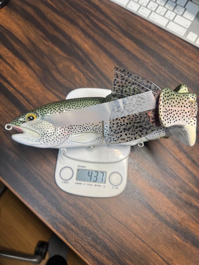 激レア Nate Bait 特注レインボートラウトベイト 12インチ