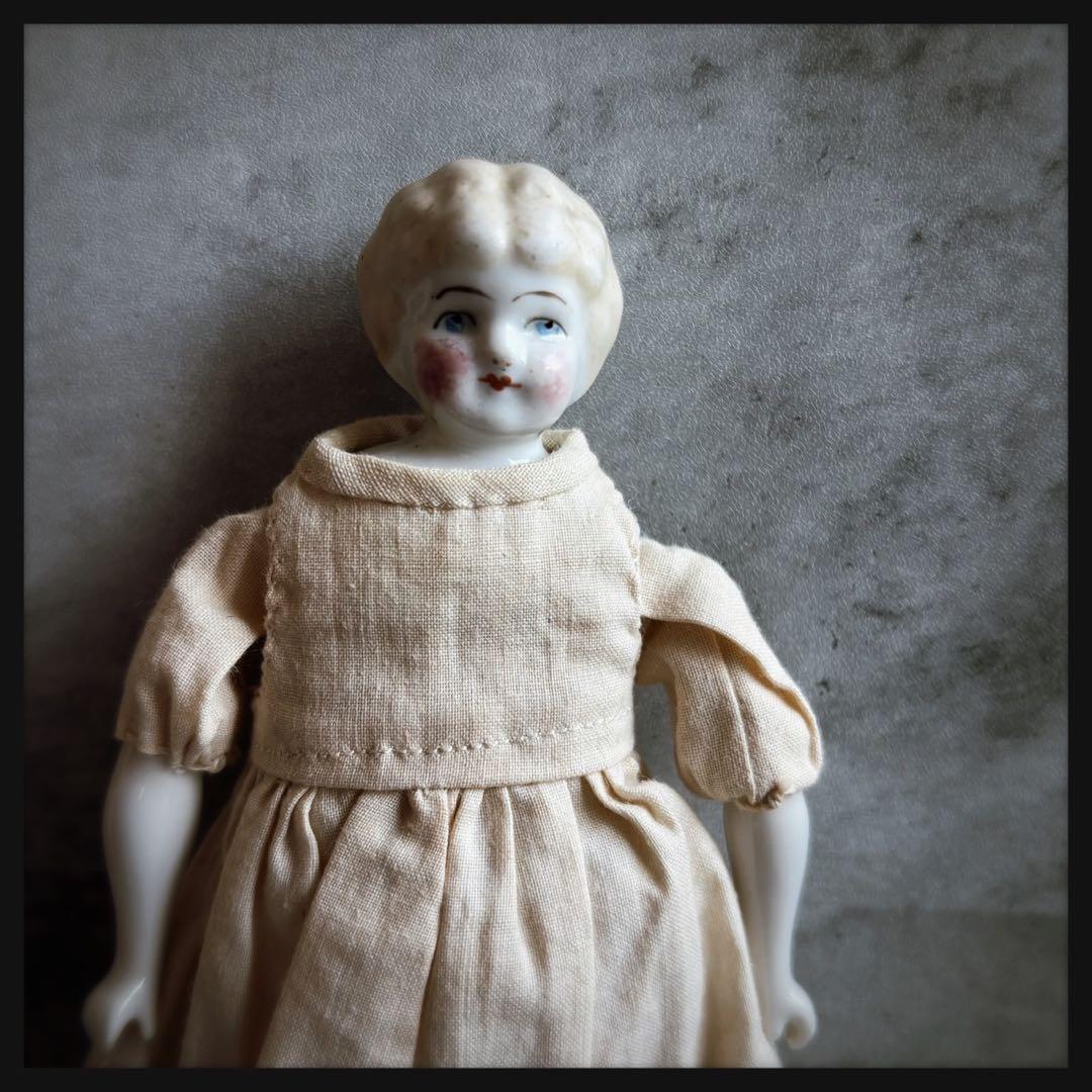アンティーク　 ブロンド　チャイナヘッドドール ビスクドール