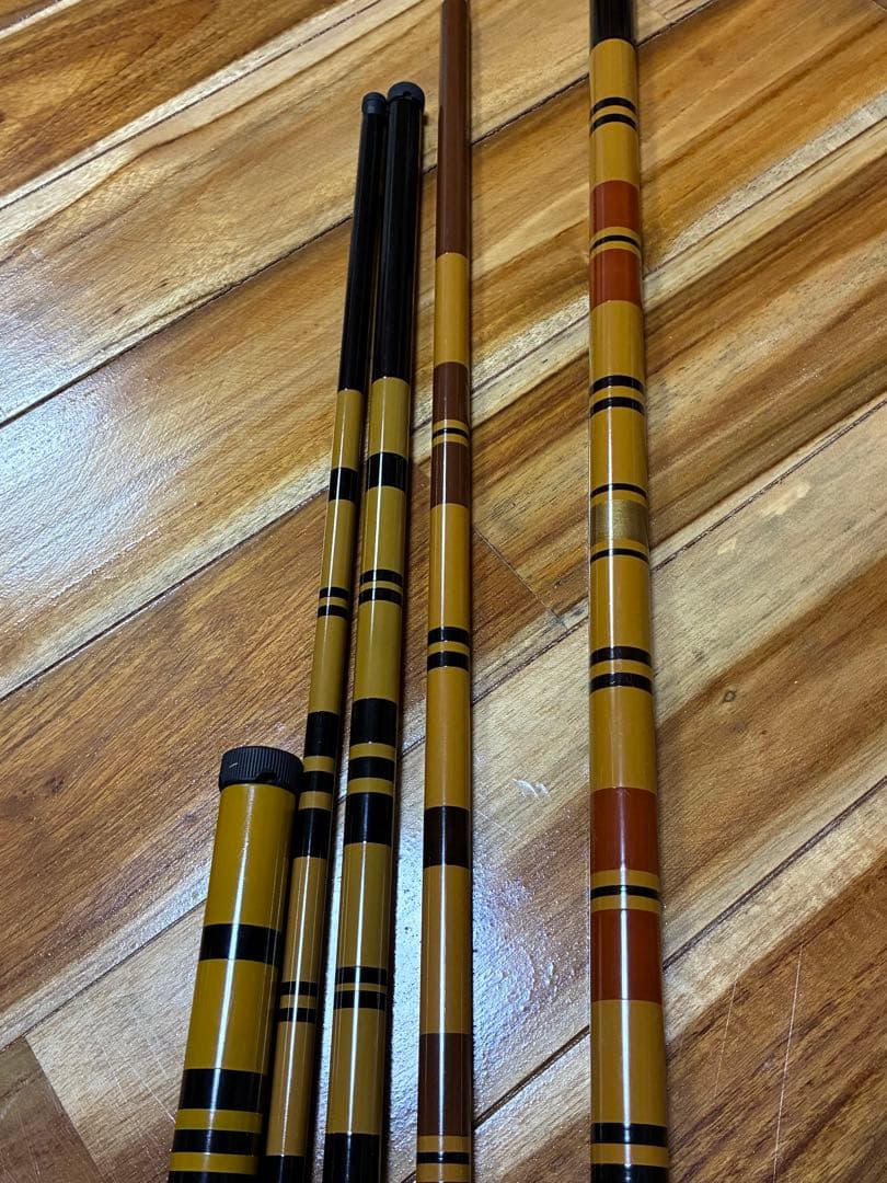 エビス 名門 グラスロッド レトロ 釣り竿 布袋付き 5本 まとめ