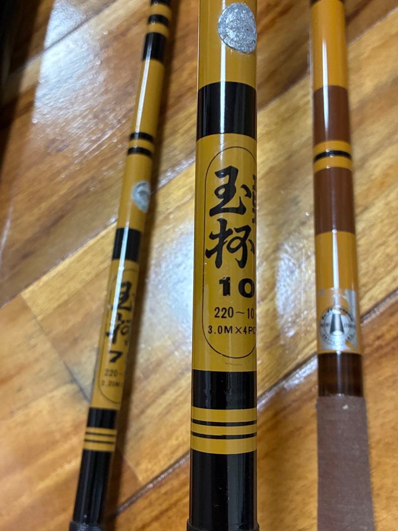 エビス 名門 グラスロッド レトロ 釣り竿 布袋付き 5本 まとめ