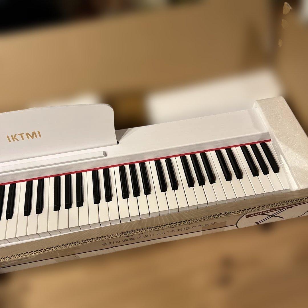 I K T M I電子ピアノ木製白