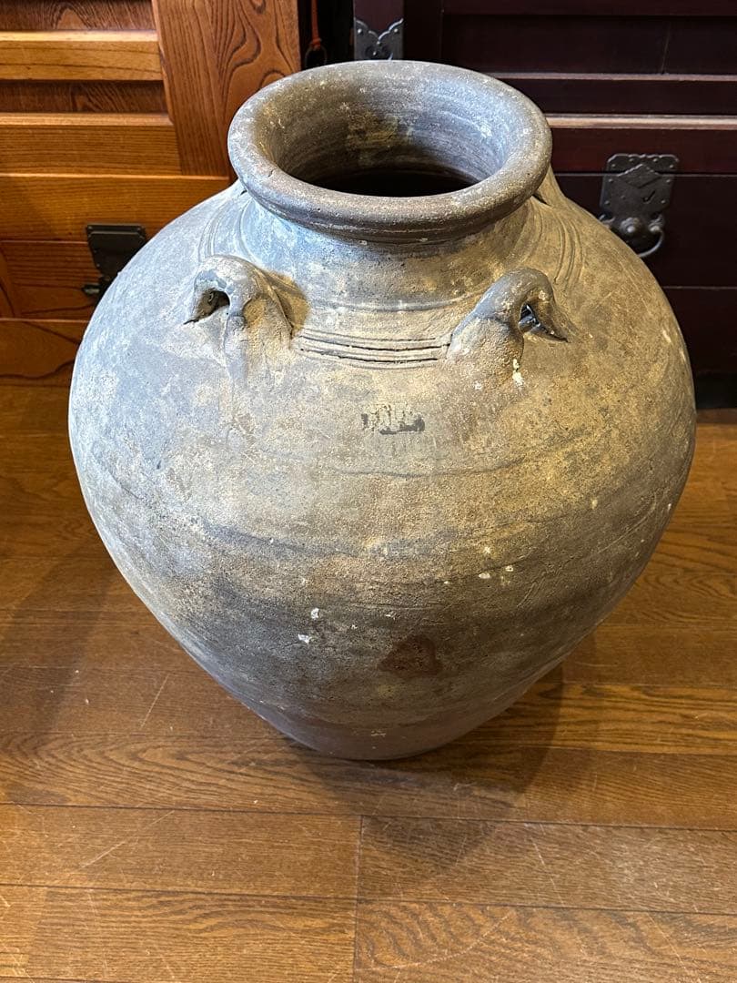 琉球　沖縄　大壺　四耳壺　江戸時代後期