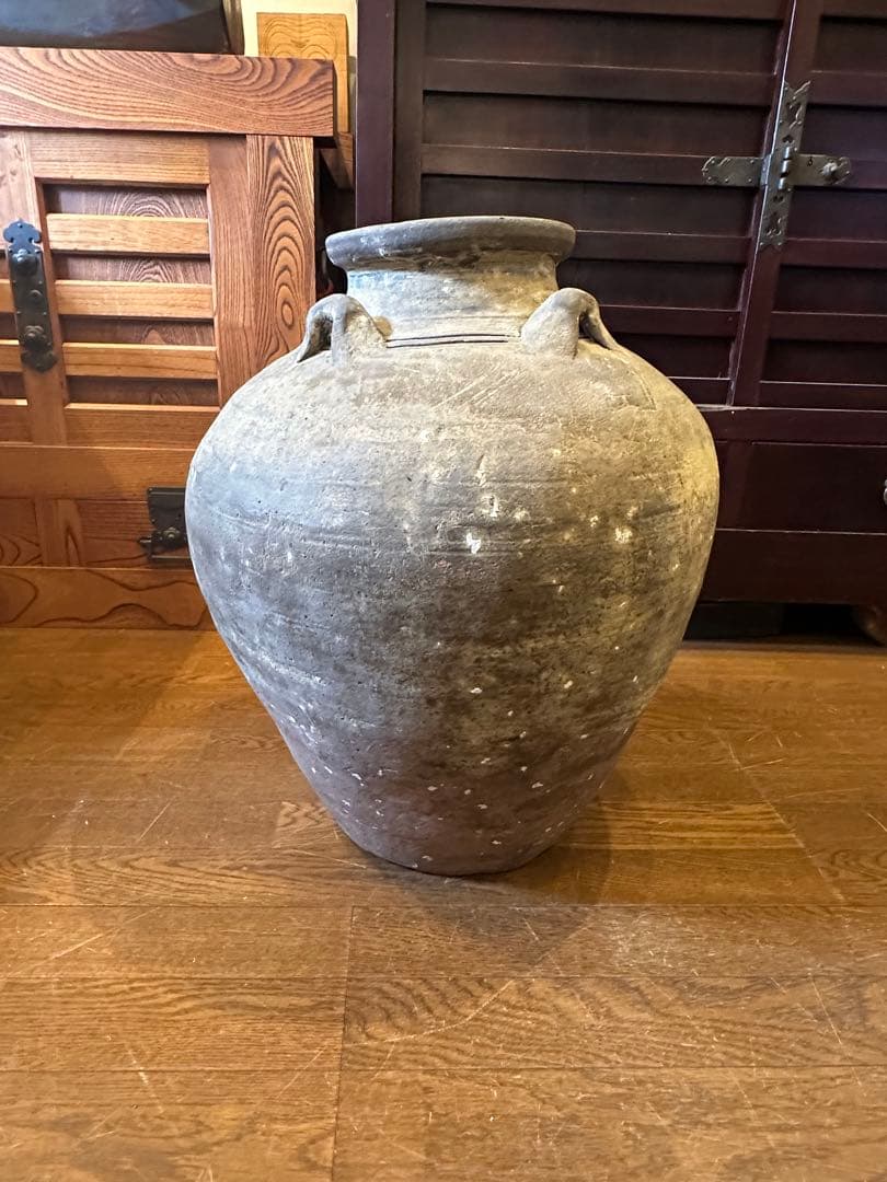 琉球　沖縄　大壺　四耳壺　江戸時代後期