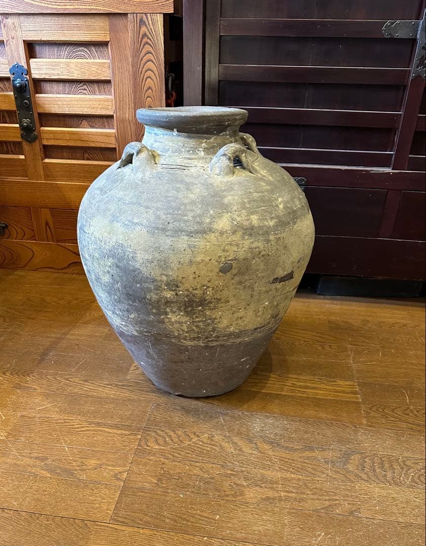 琉球　沖縄　大壺　四耳壺　江戸時代後期