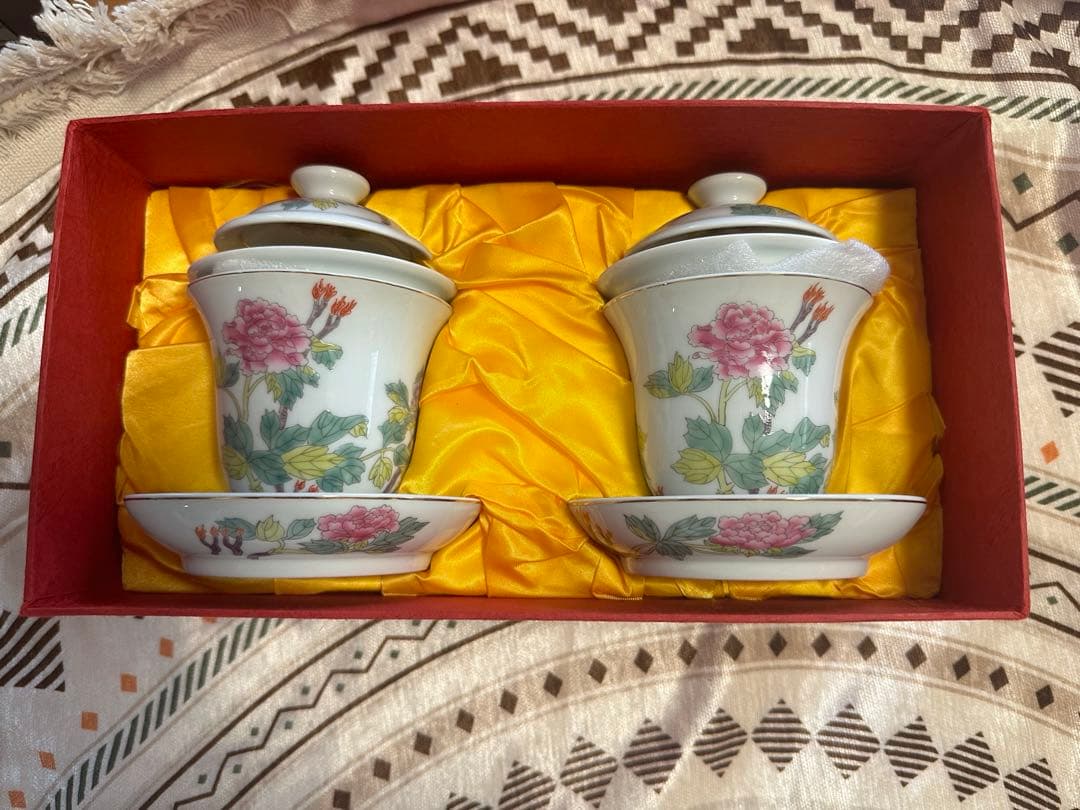 國立故宮博物院複製品(証明書付)　青郊童戯盃　青花