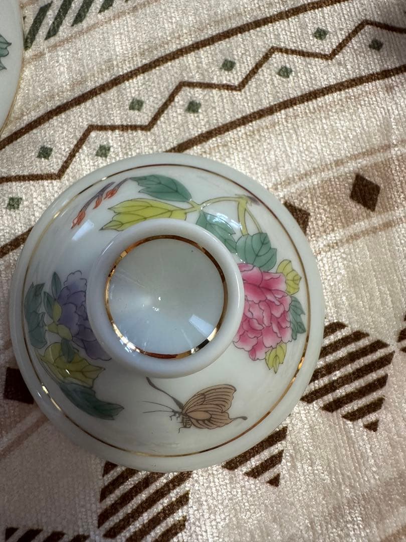 國立故宮博物院複製品(証明書付)　青郊童戯盃　青花