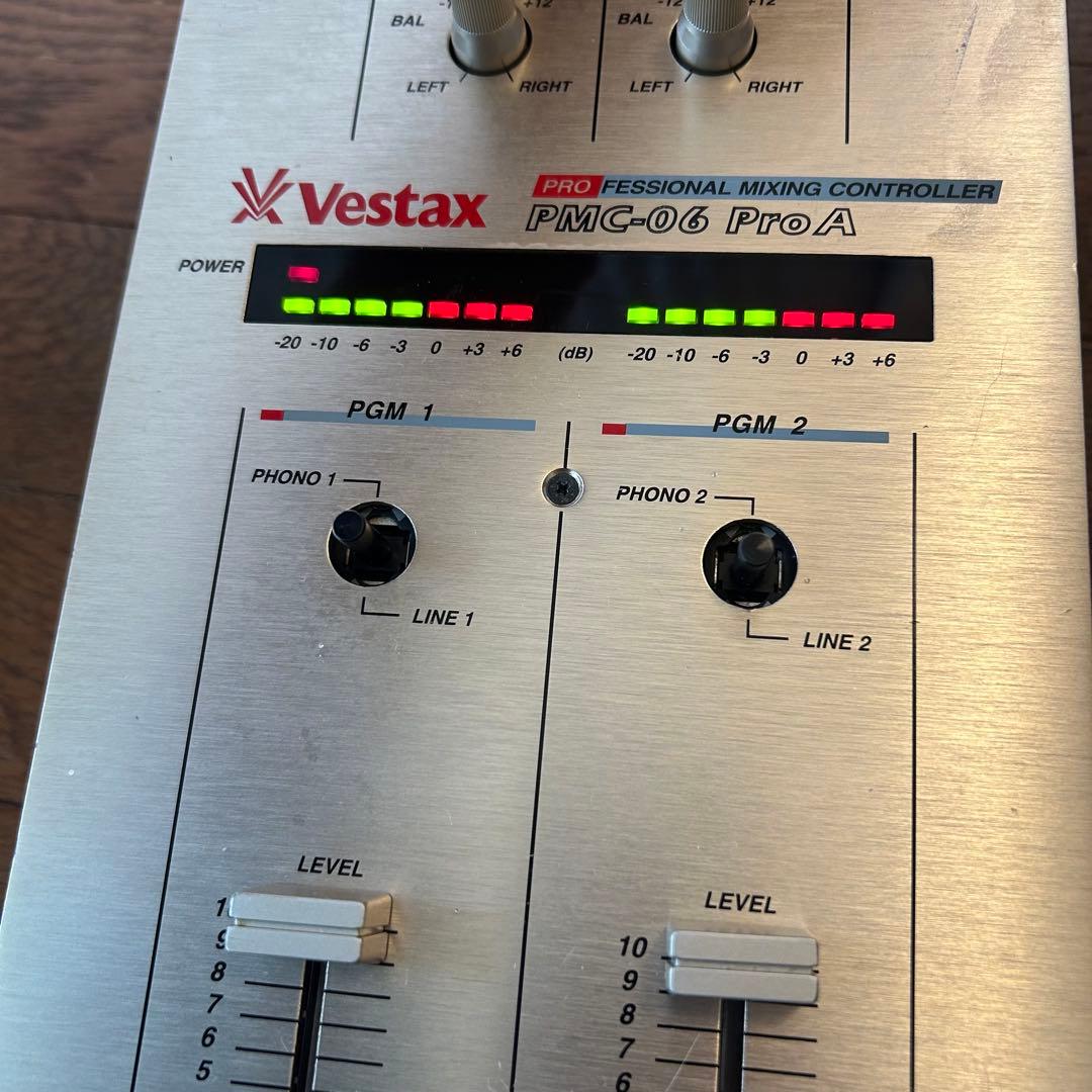 Vestax PMC-06 Pro A DJミキサー 純正アダプター付き