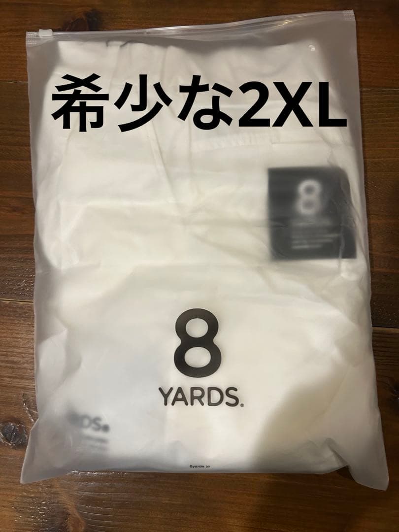 新品　8YARDS メンズ パラシュートカーゴパンツ ホワイト　ハチヤーズ