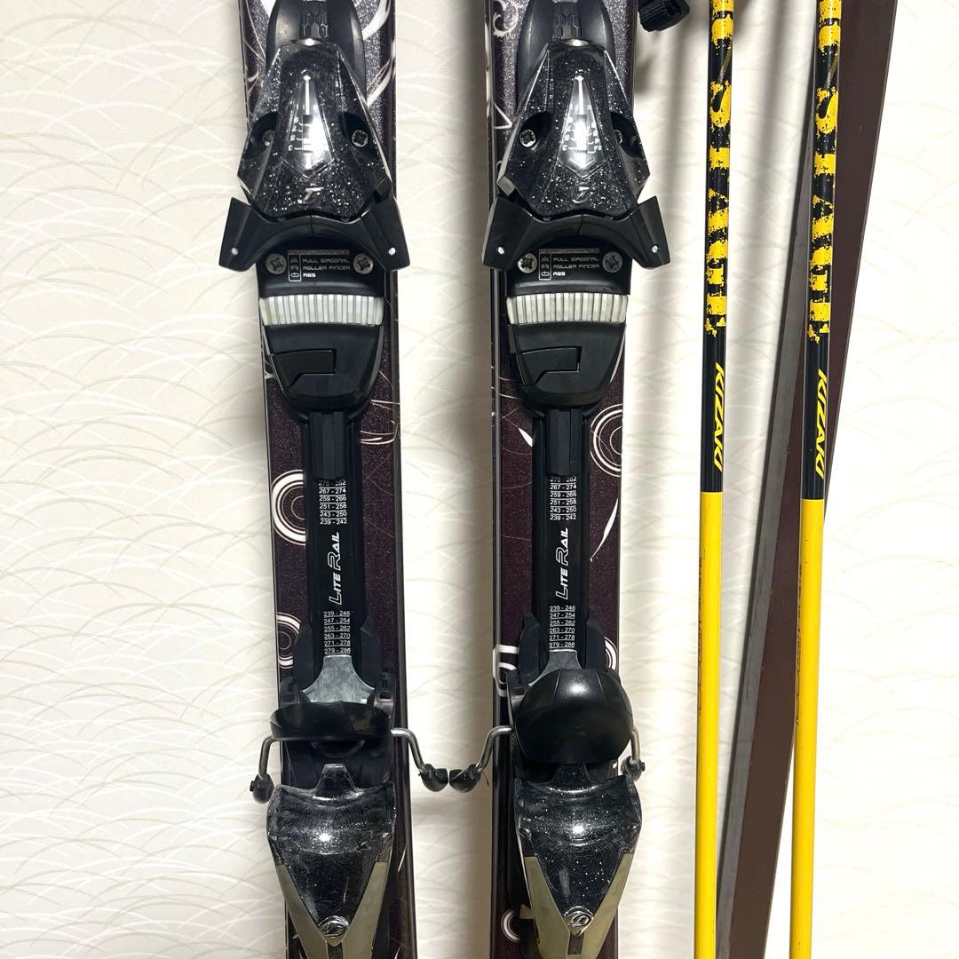 カービングスキーセット HEAD 149cm KIZAKI ストック レディース