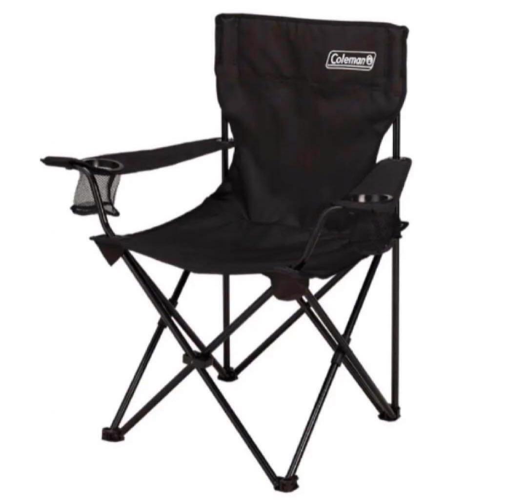 新品未使用】コールマン アームチェア 限定ブラック 黒 ホルダー付き 4脚