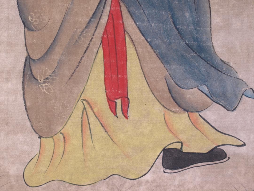 蔵整理品　中国清時代絵　肉筆水彩絵　骨董品　唐物 R1702 C6-3