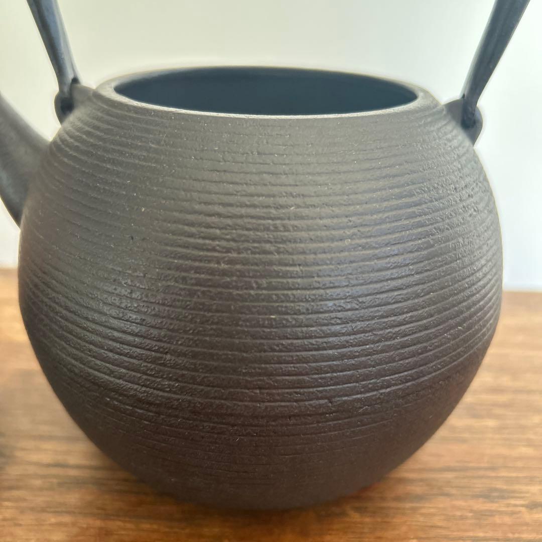 新品未使用　希少な鈴木盛久　日の丸形鉄瓶