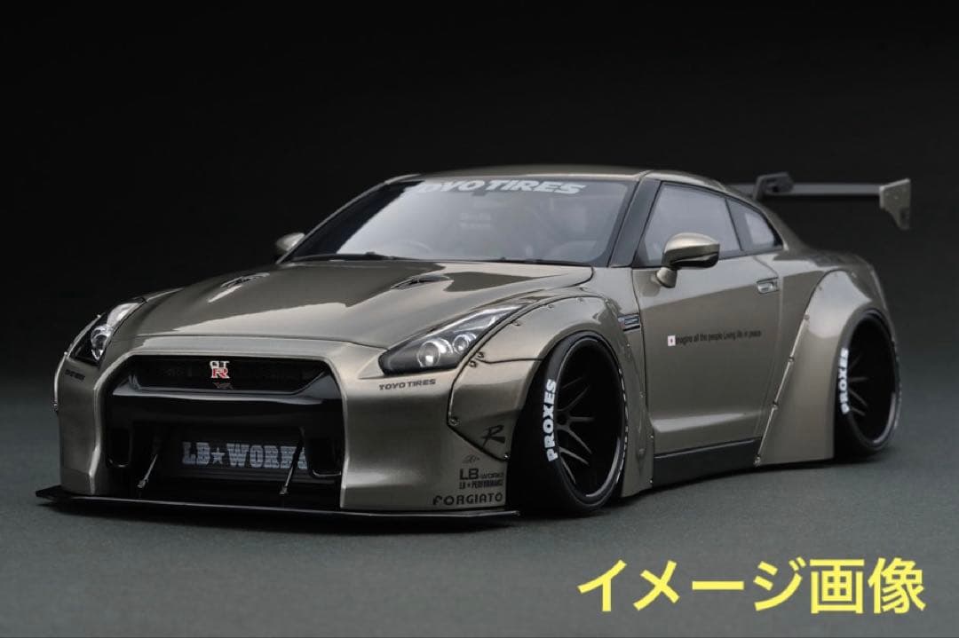 イグニッションモデル 1/18 リバティーウォーク GTR メタリックグレー