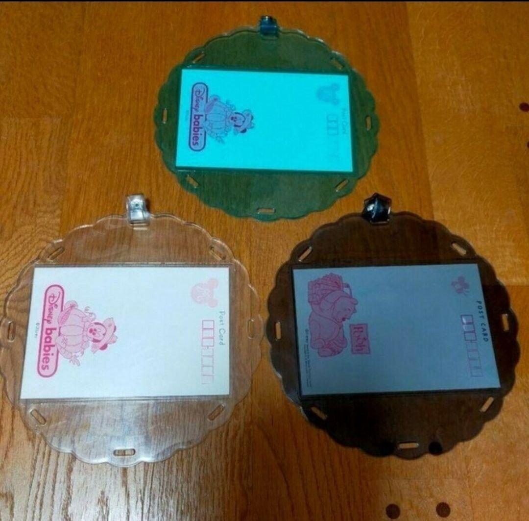 レトロ　ディズニー　プーさん、ベビーミッキー、ミニー、ドナルド　ポストカード