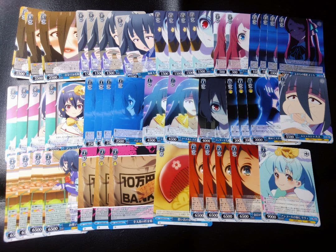 ヴァイスシュヴァルツ 引退品 ゾンビランドサガ デッキ3個+TD2個とパーツ