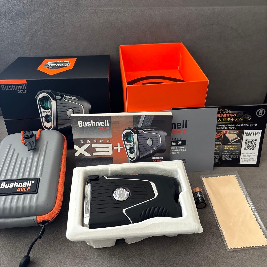 【新品未使用】Bushnell Pro X3+ ゴルフ用レーザー距離計 付属品付