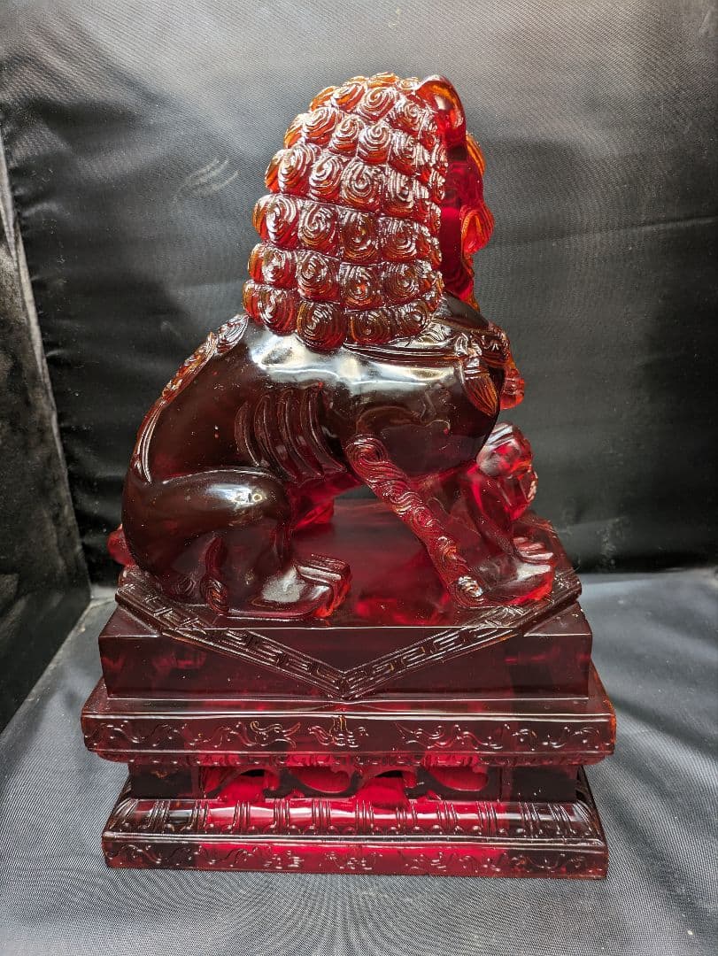 ☆b224、アジア風水ガーディアンライオン、悪を追い払う彫像、富、幸運、繁栄