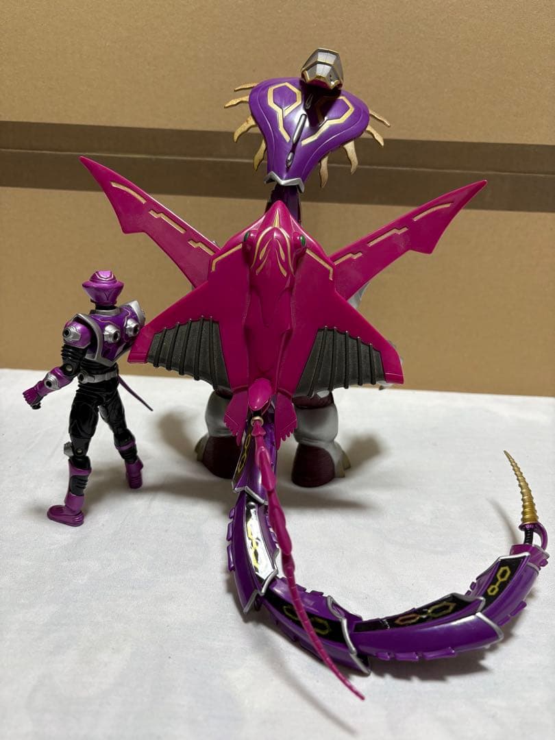 【完品】仮面ライダー龍騎 R&M4 仮面ライダー王蛇 獣帝ジェノサイダー 当時物