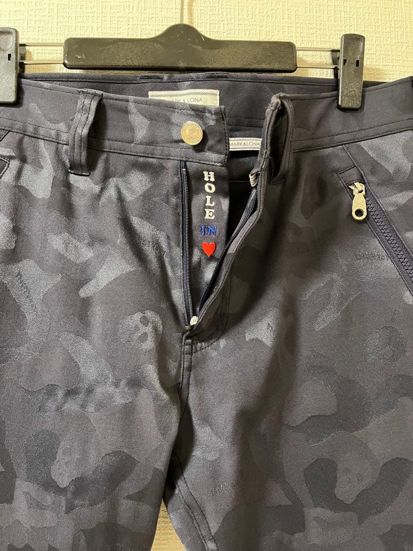 MARK&LONA マークアンドロナ パンツ カモフラージュ 迷彩 ネイビー
