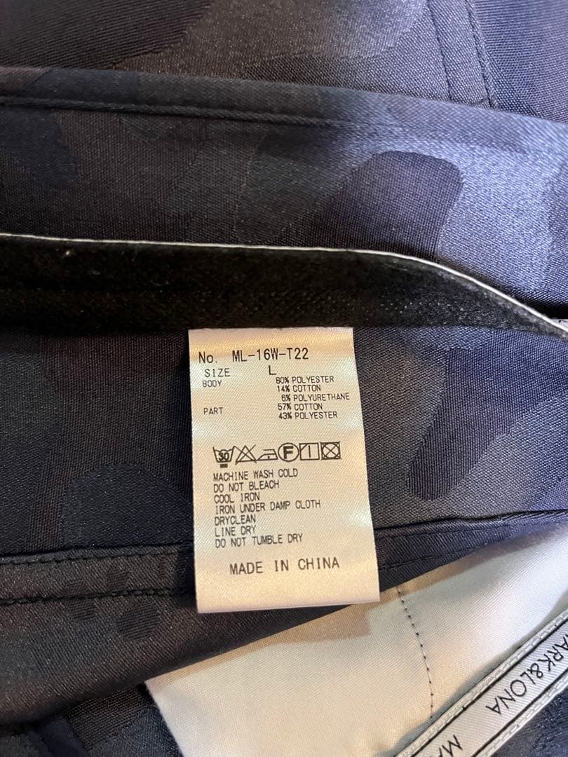 MARK&LONA マークアンドロナ パンツ カモフラージュ 迷彩 ネイビー