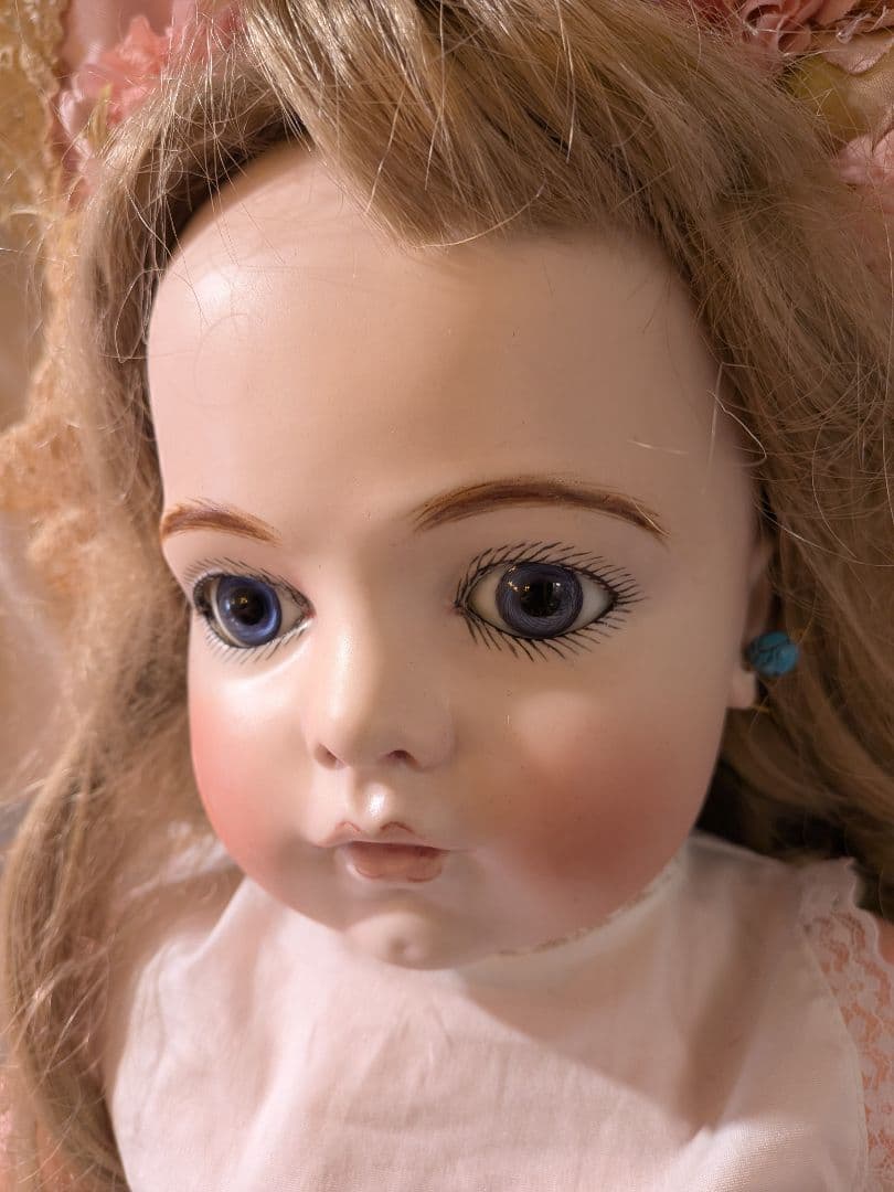 ビスクドール　ブリュ　ジュン　リプロ　ジュモー　約68センチ