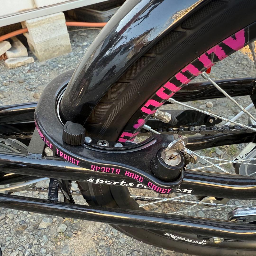 HOBSFACT子供用自転車 22インチ　ブラック　6段変速　116cm〜