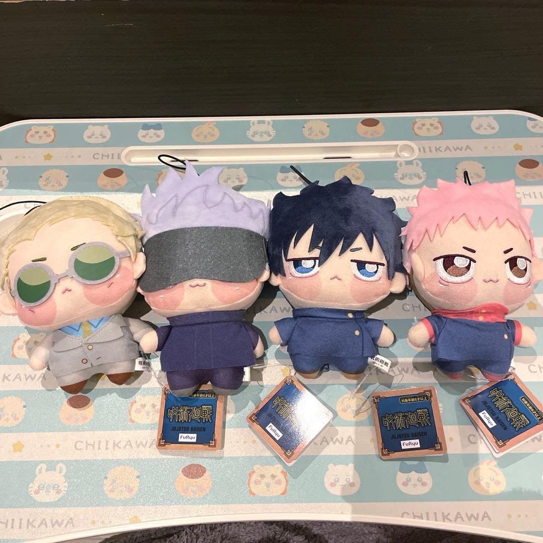呪術廻戦　ちょぴぬい①・②　虎杖　伏黒　五条　七海　4体セット