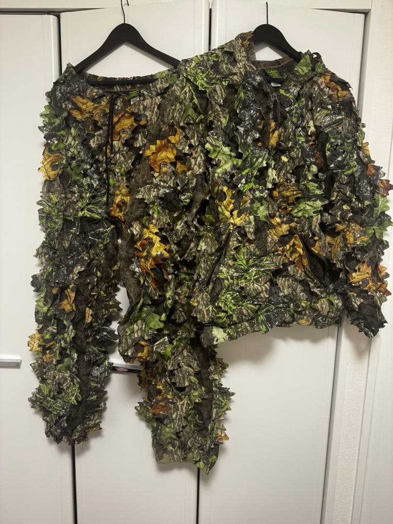 カベラス製　実物メーカー　ギリースーツ　フード上下セット　Mサイズ　おまけ有