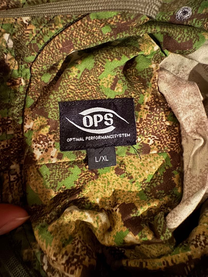 カベラス製　実物メーカー　ギリースーツ　フード上下セット　Mサイズ　おまけ有