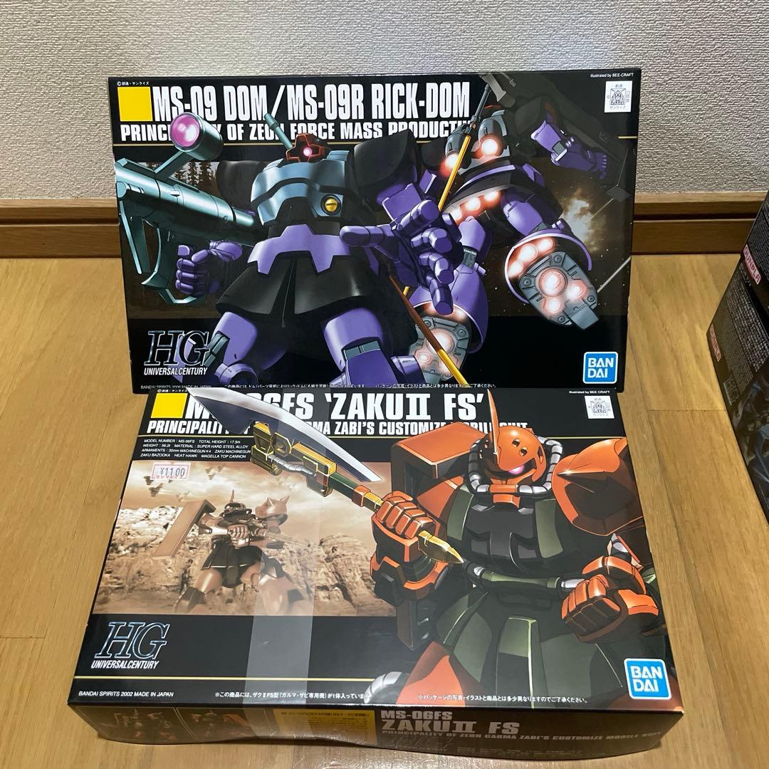 ガンプラ 1/144 ザク地上戦セット　グフ　ドム　ガルマザク　ドダイ他