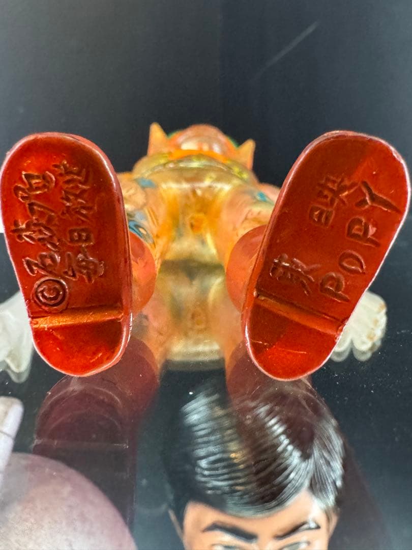 【当時物】仮面ライダーV3 クリア成型 ポピー 旧バンダイ ソフビ