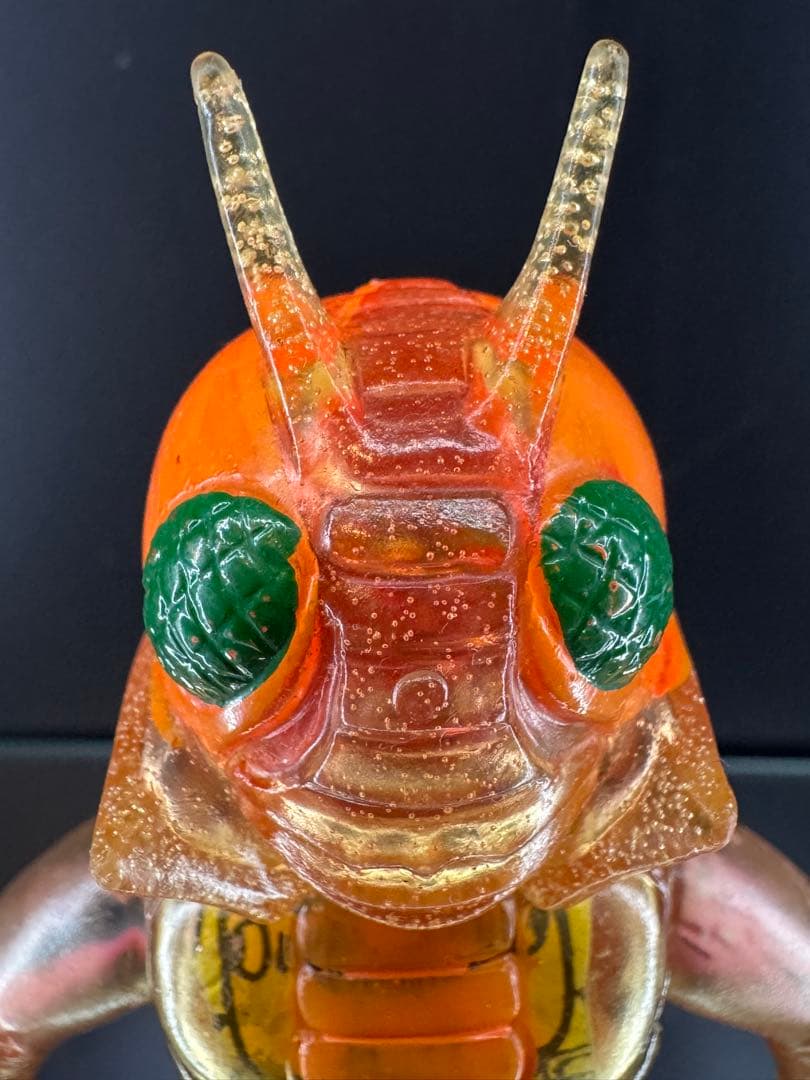 【当時物】仮面ライダーV3 クリア成型 ポピー 旧バンダイ ソフビ