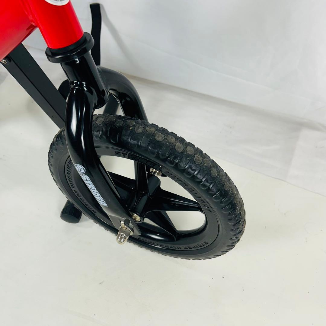 【美品】ストライダー STRIDER スポーツ ステップ付きレッド12型 ②