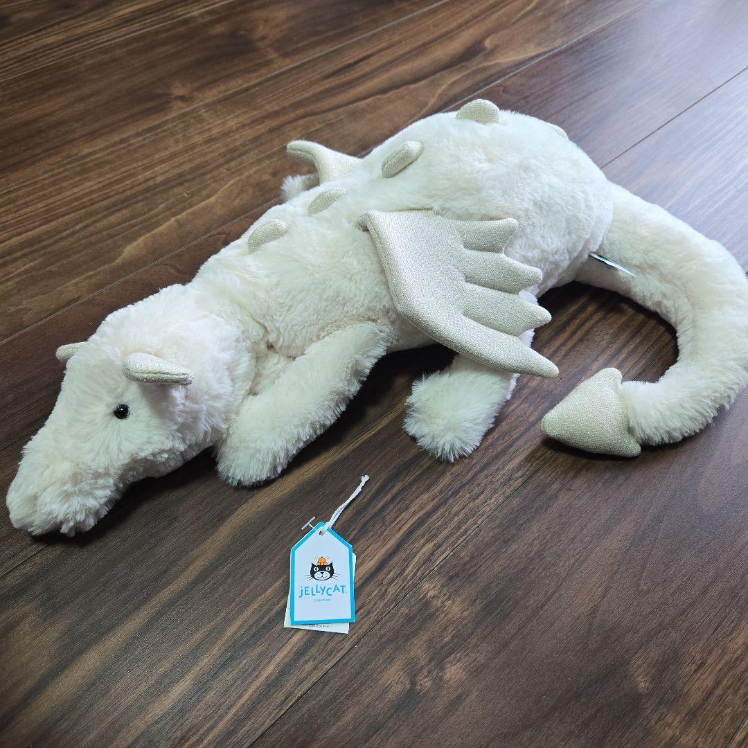  ドラゴン ぬいぐるみ 本体　白 dragon Mサイズ