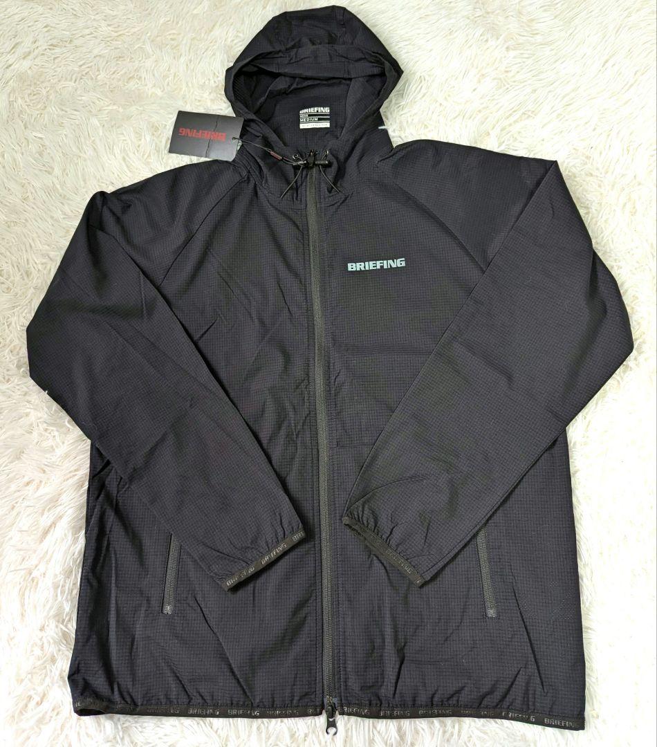 ブリーフィング　セットアップ　フーディー　パンツ　ナイロン　ブラック　サイズM