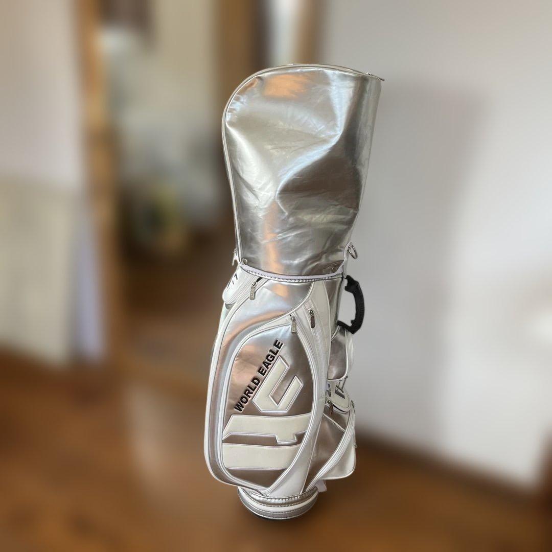 メンズ　キャディーバック　シルバー