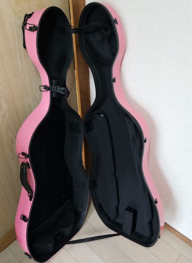 ピンク チェロ楽器ケース　分数　1/2