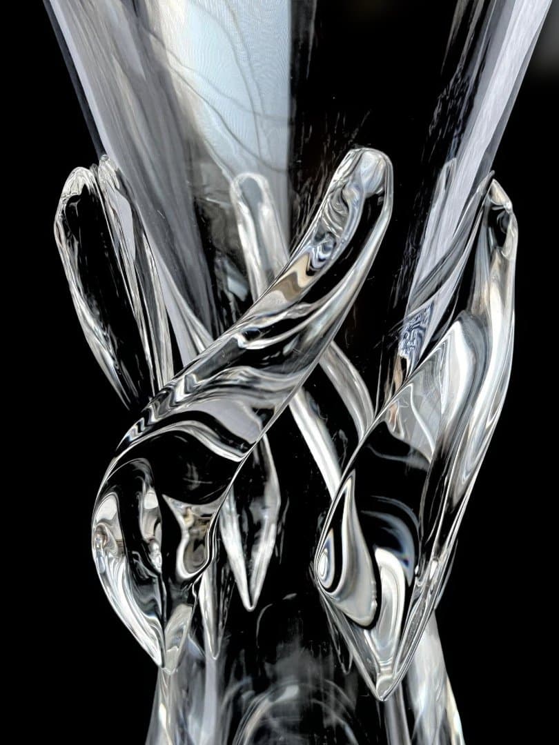 Steuben ステューベン クリスタル花器 29cm 80年代ヴィンテージ