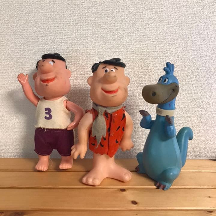 フリントストーン  フレッド/ディノフィギュア3セット