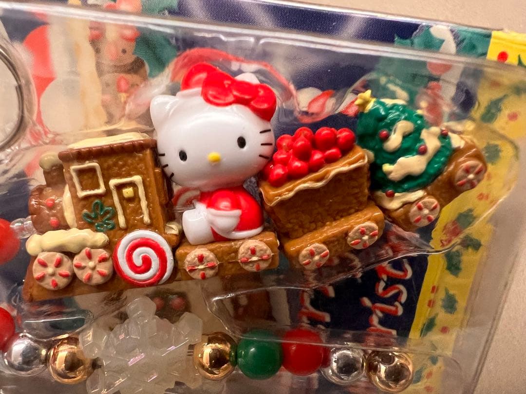 本日限定出品【ご当地キティ】クリスマス　トレイン　ストラップ　根付け