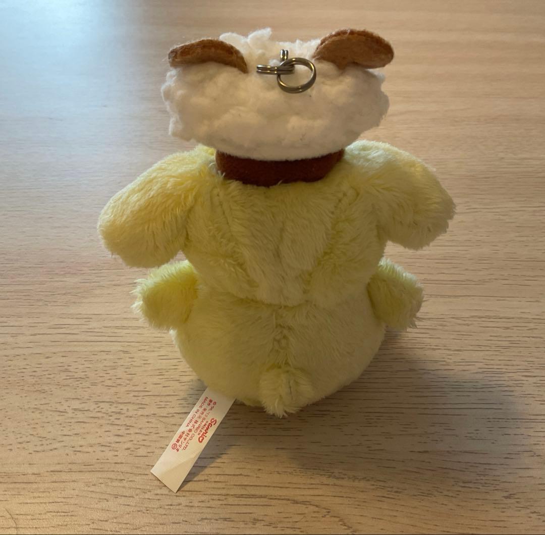 ポムポムプリン 羊　ひつじ　マスコット　レトロ　ぬいぐるみ