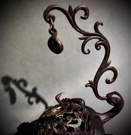 銅器 仏教 香炉 宣徳炉 古美術 コレクション品 銅製 工芸品 彫刻装飾品置物