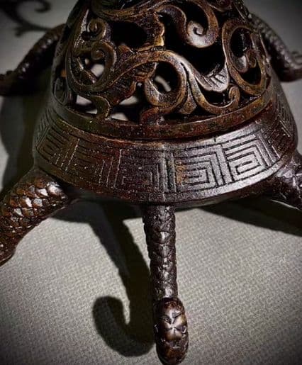 銅器 仏教 香炉 宣徳炉 古美術 コレクション品 銅製 工芸品 彫刻装飾品置物