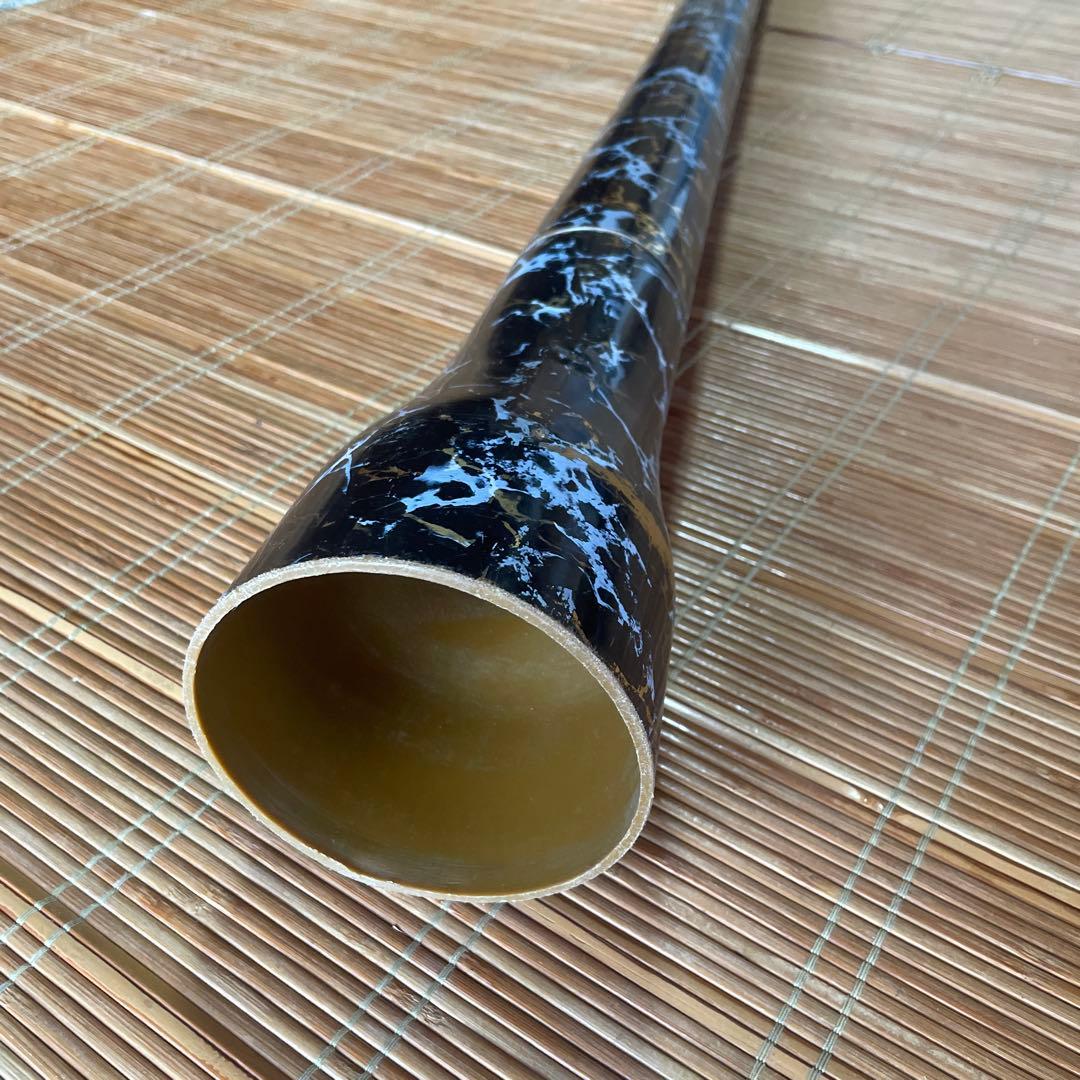 組立式ディジュリドゥ 黒白模様 管楽器