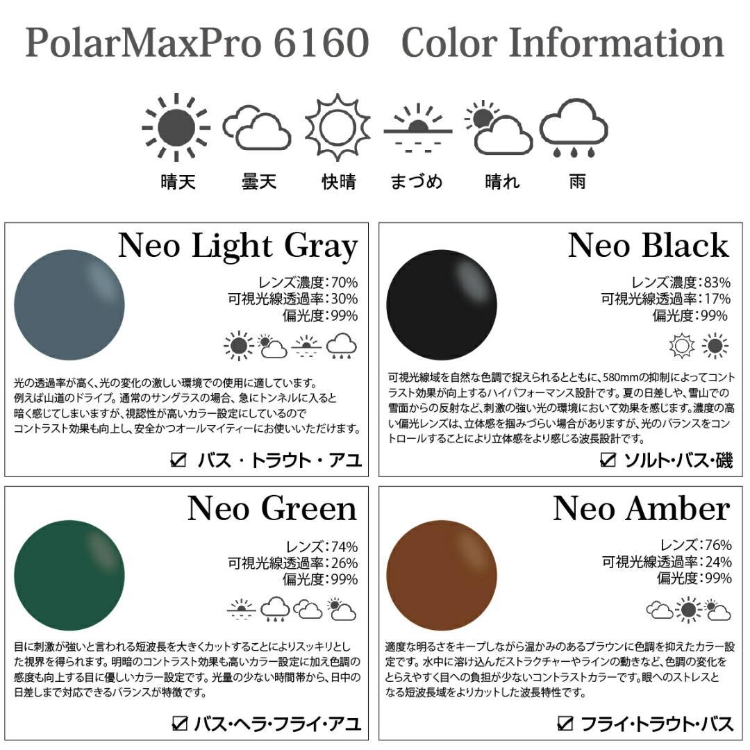 サムライ翔サングラス 偏光レンズ SS-F404 #3 ブラック／ネオグリーン