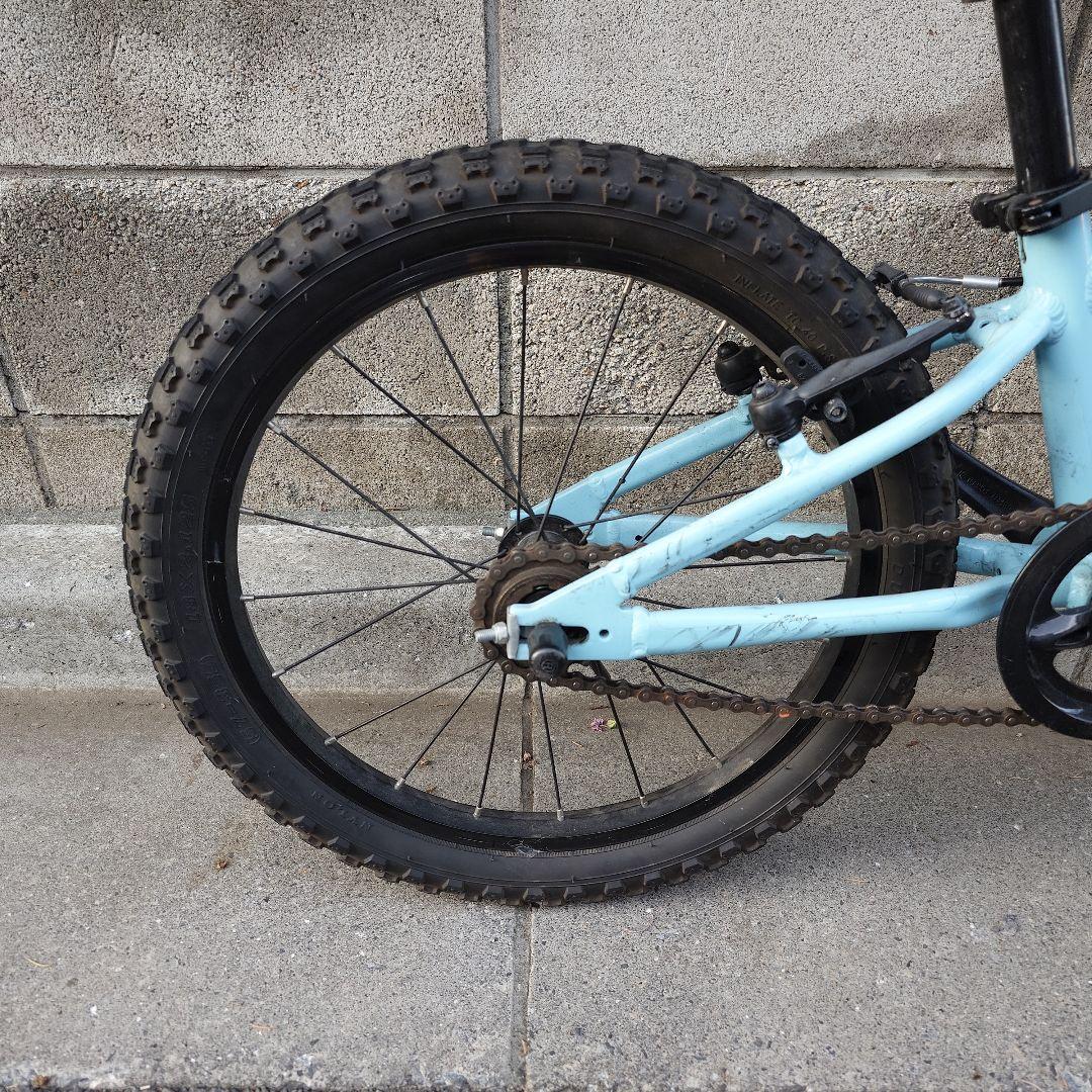 【手渡し　東京】ヨツバサイクル　18インチ　ブルー