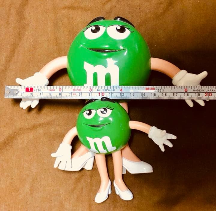 半額SALE❣️希少ヴィンテージm&m's グリーンちゃん2点　フィギュア